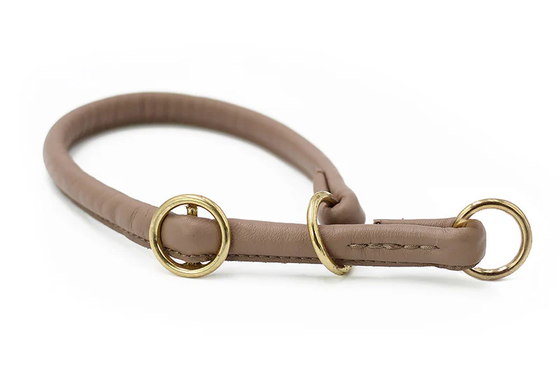 Halsband Rundgenäht Gold 5 Halsband Rundgenäht Gold – Bild 5