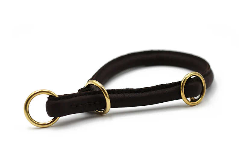 Halsband Rundgenäht Gold 3 Halsband Rundgenäht Gold – Bild 3