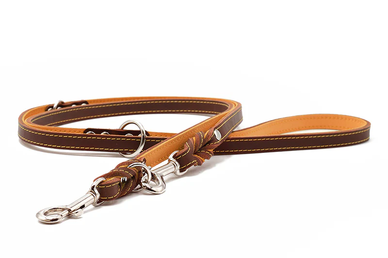 Lederleine Klassik Premium 2m Mokka 2 Lederleine Klassik Premium 2m Mokka – Bild 2