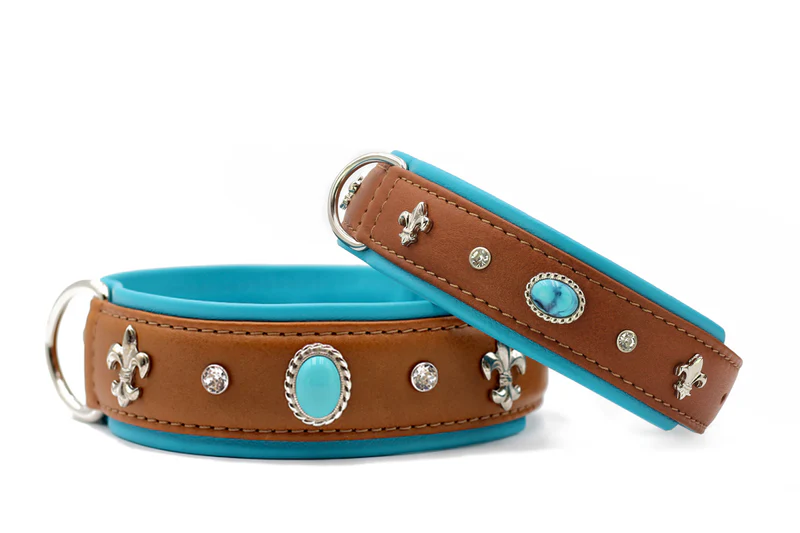 5055 Halsband Ibiza braun petrol